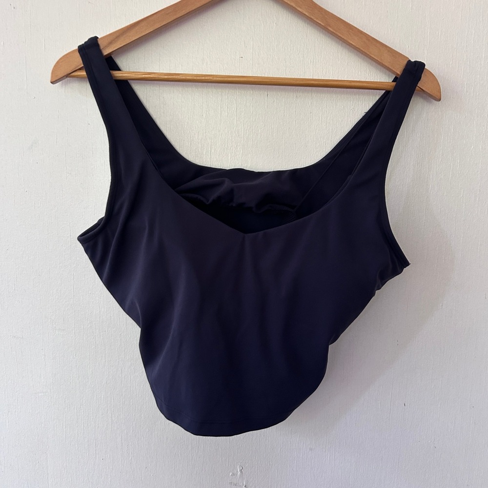Momanda Nursing Sports Bra Women Large Navy Blue Pull Down Maternity Activewear